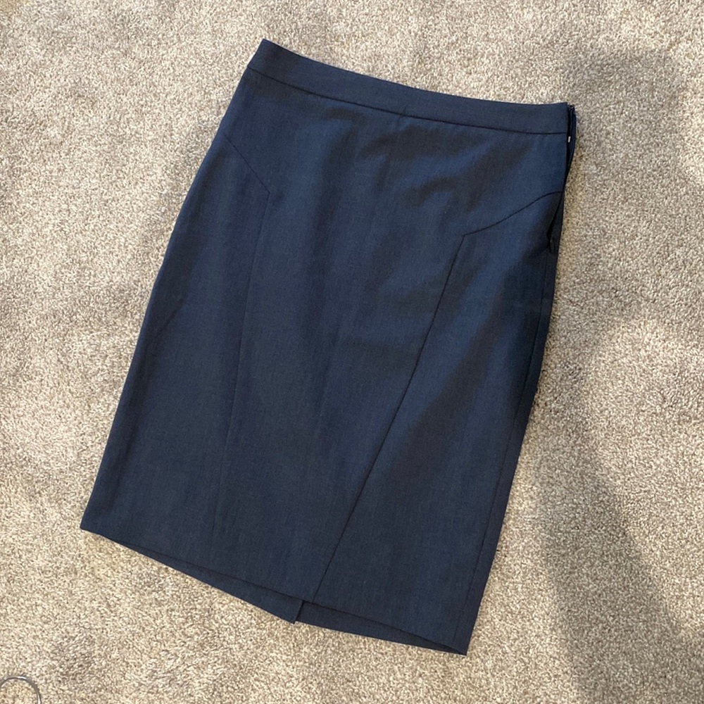 Denim Linen Pencil Skirt